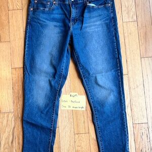 Levi's Blue Boyfriend Jeans Classic Style